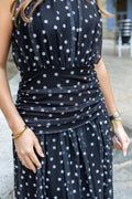 Robe mousseline à pois