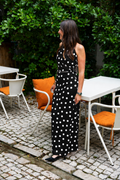 Robe à pois dos nu