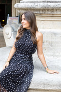 Robe mousseline à pois