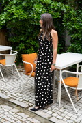 Robe à pois dos nu
