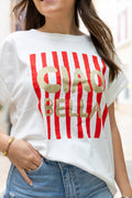 T shirt CIAO BELLA rouge