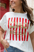 T shirt CIAO BELLA rouge