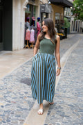 Robe t-shirt rayé