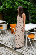 Robe à pois dos nu